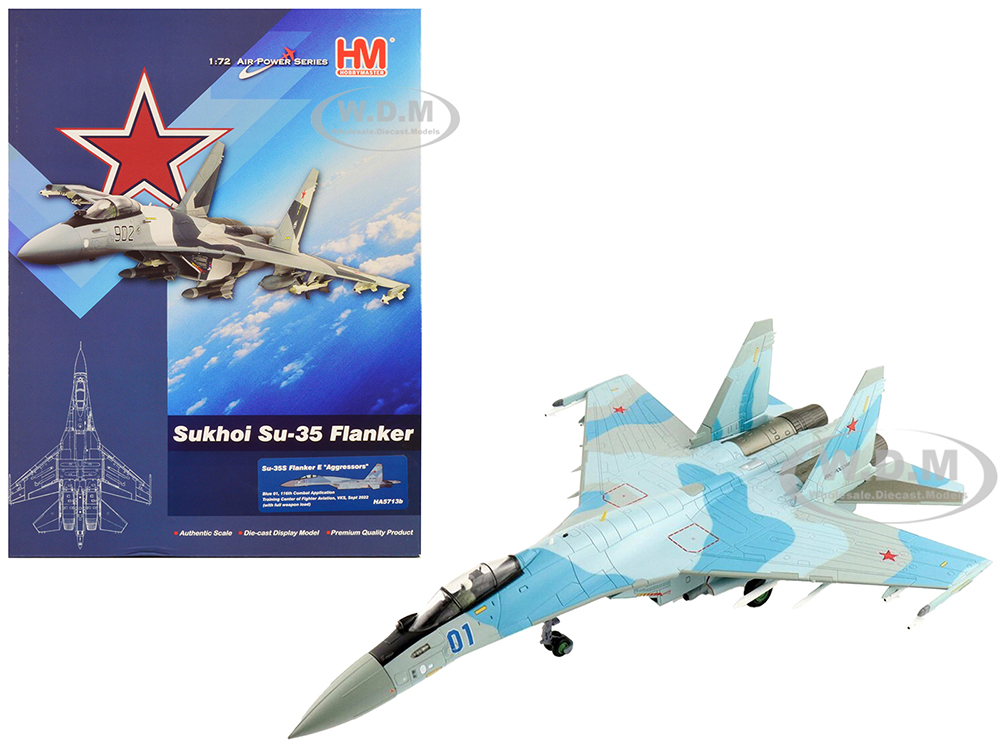 Sukhoi Su-35S Flanker-E Fighter Aircraft 116th Combat Application Training Center of Fighter Aviation VKS (2022) Russian Air Force Air Power Series 1/72 Diecast Model by Hobby Master