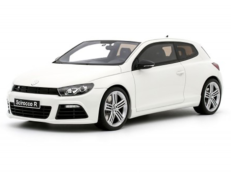 2008 Volkswagen Scirocco 3 R Phase 1 Candy White Limited Edition To 999 Pieces Worldwide 1/18 Model Car By Otto Mobile