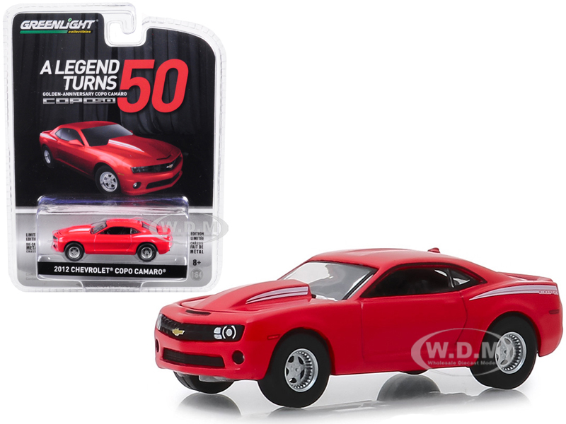 2012 Chevrolet Copo Camaro "copo Turns 50" Red "anniversary Collection" Series 8 1/64 Diecast Model Car By Greenlight