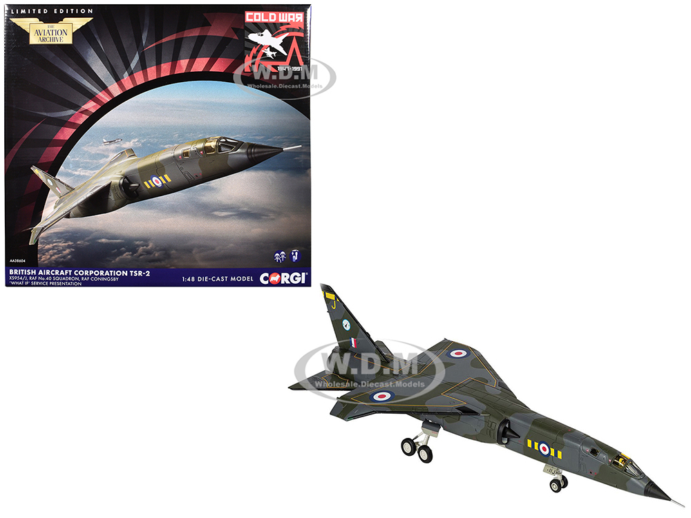 BAC TSR-2 Reconnaissance Aircraft XS954 No. 40 Squadron RAF Coningsby Special What If Operational Livery British Royal Air Force The Aviation Archive Series 1/48 Diecast Model by Corgi