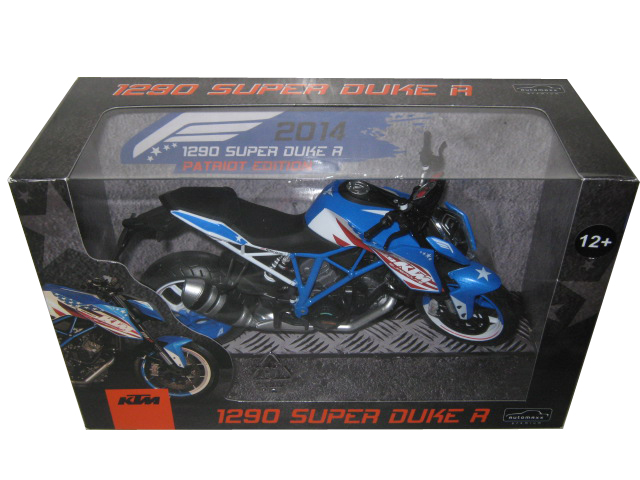 2014 Ktm 1290 Super Duke R Patriots Edition Motorcycle Model 1/12 By Automaxx