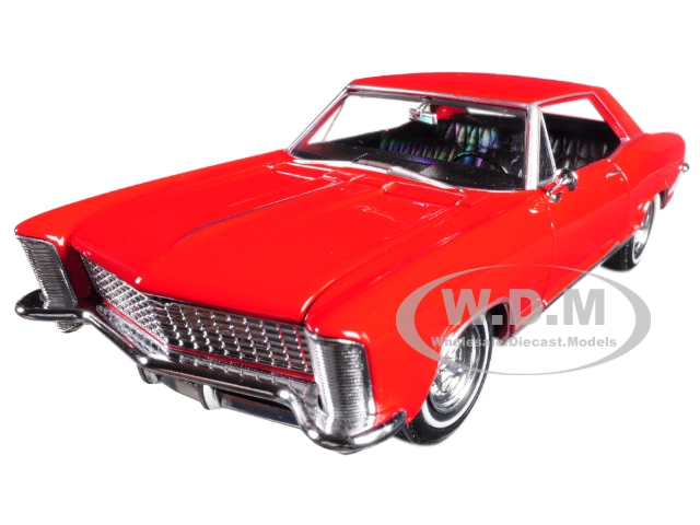 1965 Buick Riviera Gran Sport Red 1/24-1/27 Diecast Model Car By Welly