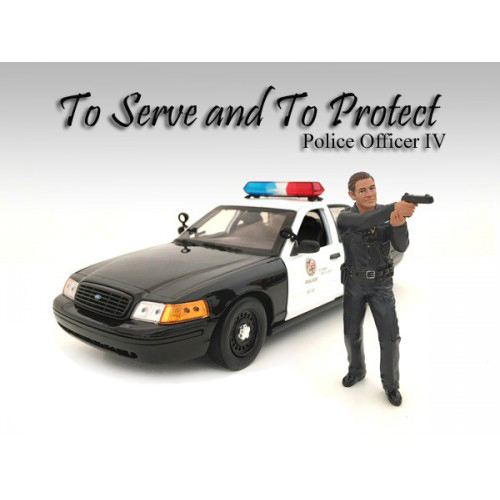 Police Officer Iv Figure For 124 Scale Models By American Diorama