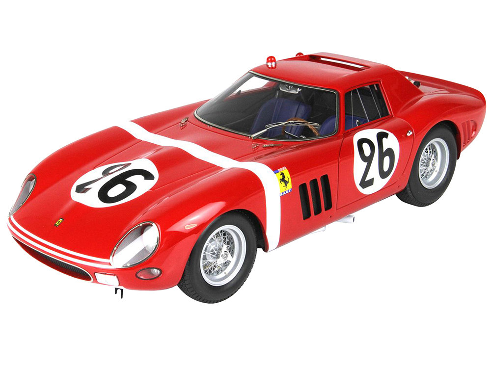 Ferrari 250 GTO #26 Ed Hugus - Jose Rosinski 24 Hours of Le Mans (1964) with DISPLAY CASE Limited Edition to 200 pieces Worldwide 1/18 Model Car by BBR