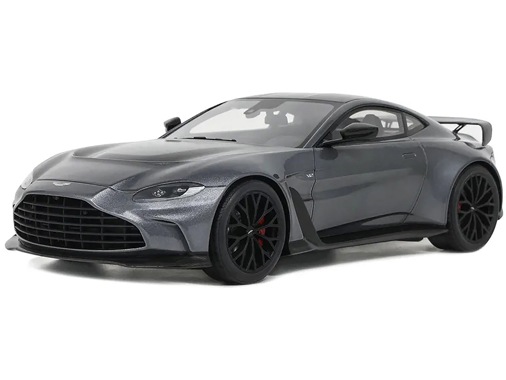 2023 Aston Martin V12 Vantage Gray Metallic 1/18 Model Car by GT Spirit