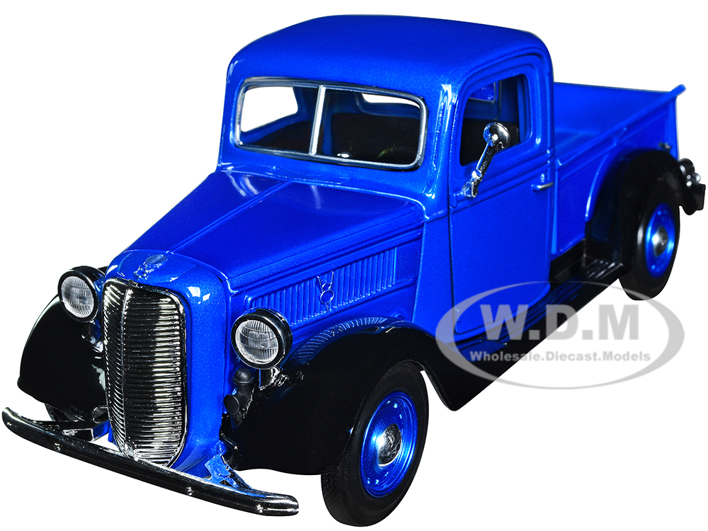 1937 Ford Pickup Truck Blue Metallic and Black "American Classics" 1/24 Diecast Model Car by Motormax