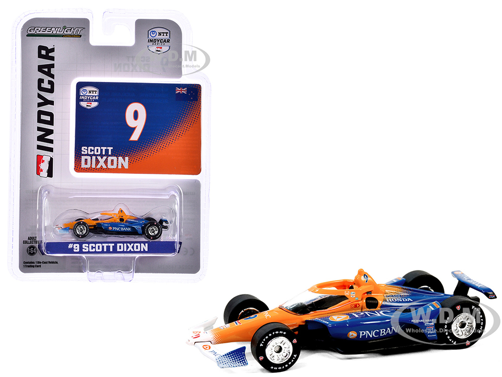 Dallara IndyCar #9 Scott Dixon PNC Bank Chip Ganassi Racing NTT IndyCar Series (2024) 1/64 Diecast Model Car by Greenlight