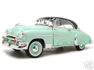 1950 Chevrolet Bel Air Green 1/18 Diecast Model Car By Motormax