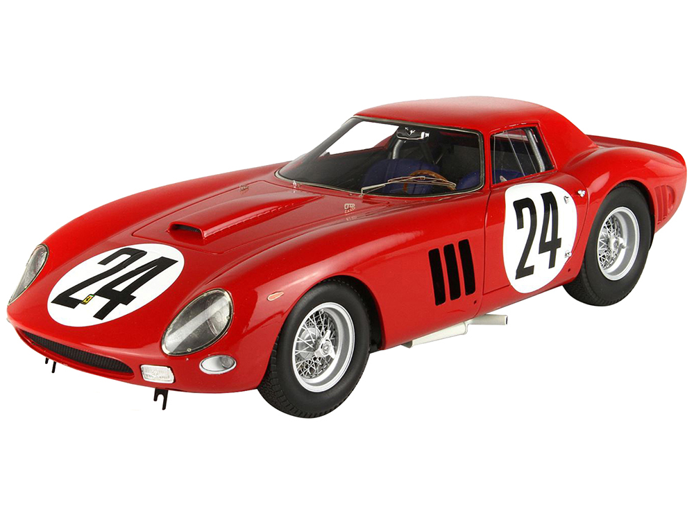 Ferrari 250 GTO #24 Lucien Bianchi - Beurlys (Jean Blaton) 24 Hours of Le Mans (1964) with DISPLAY CASE Limited Edition to 250 pieces Worldwide 1/18 Model Car by BBR