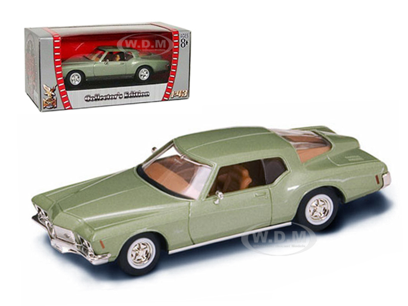 1971 Buick Riviera Gs Green 1/43 Diecast Car Model By Road Signature