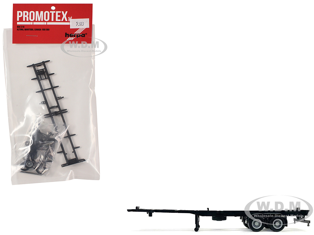 Container Chassis for 2-Axle 40ft Trailer 1/87 (HO) Plastic Model by Promotex