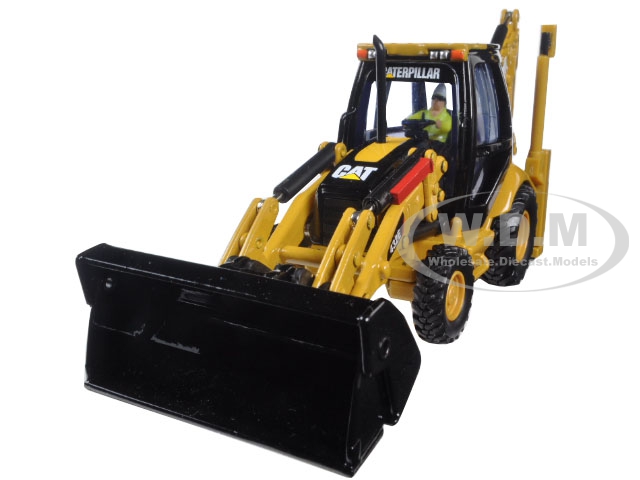 Cat Caterpillar 432e Side Shift Backhoe Loader With Operator "core Classics Series" 1/50 Diecast Model By Diecast Masters