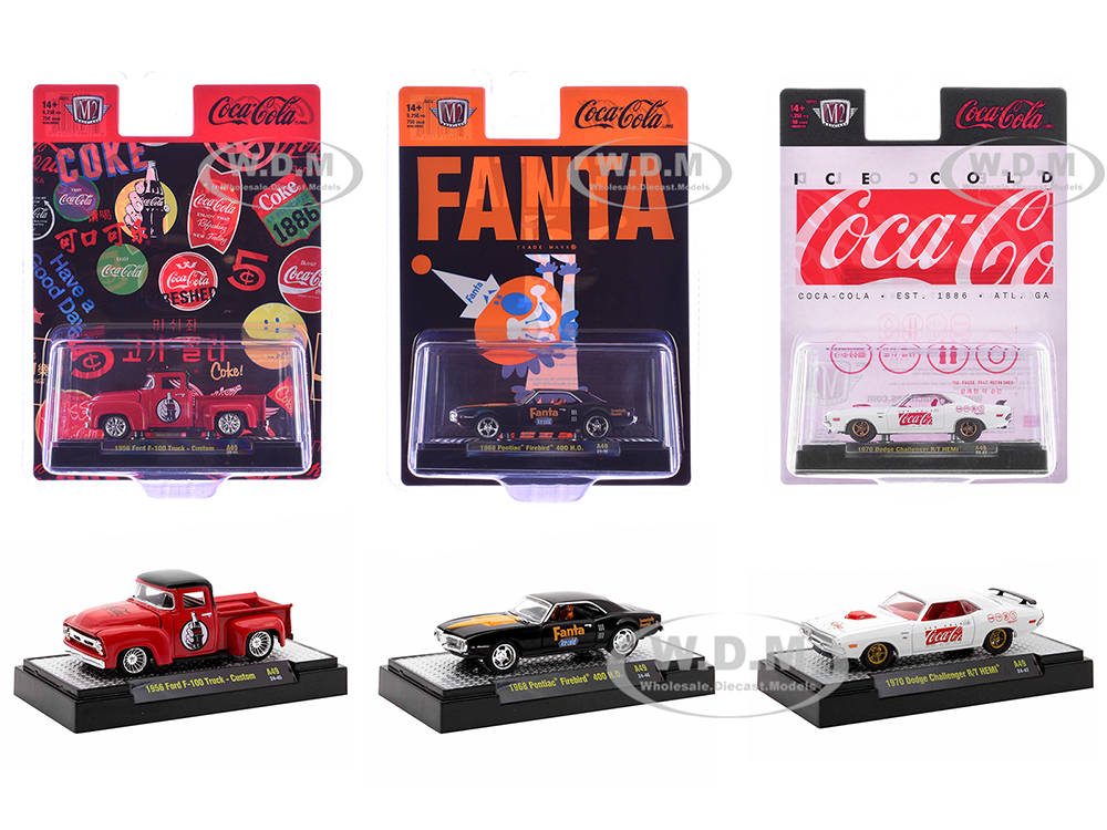 Sodas Set Of 3 Pieces Release 49 Limited Edition To 10000 Pieces Worldwide 1/64 Diecast Model Cars By M2 Machines