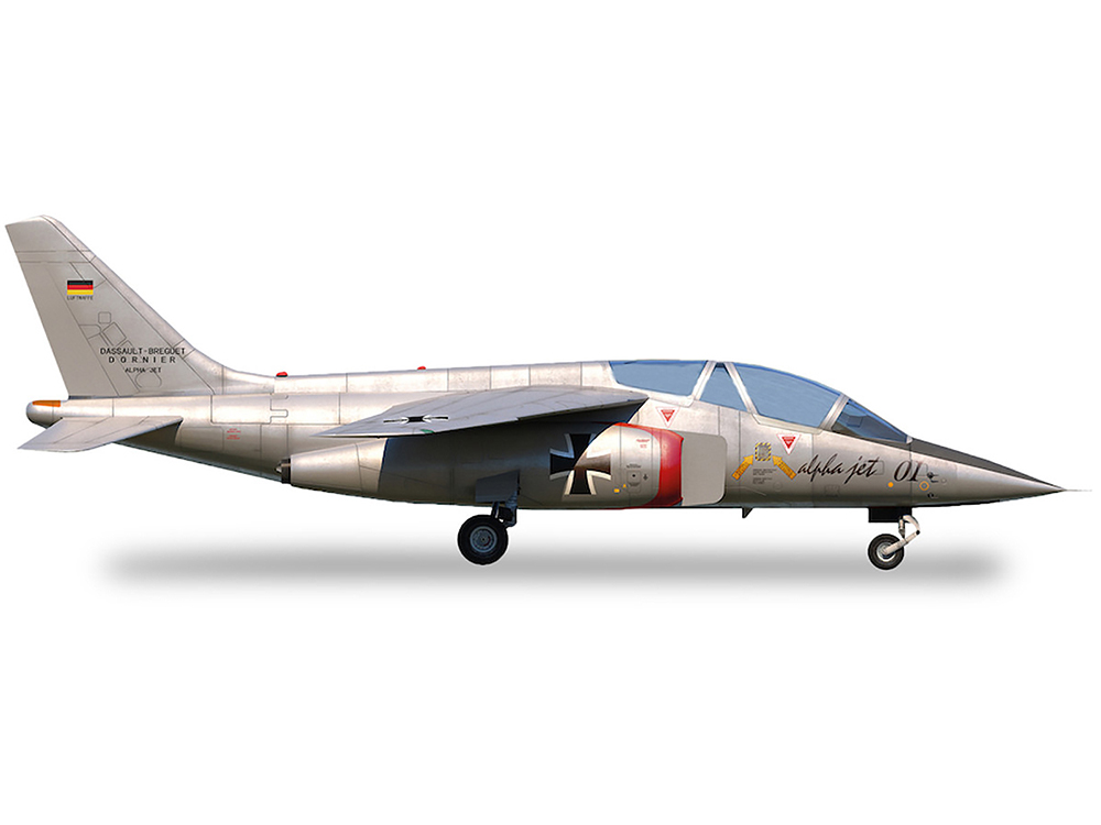 Dassault Alpha Jet Aircraft 01 Prototype Registration AT24 Military Series 1/72 Diecast Model Airplane By Herpa