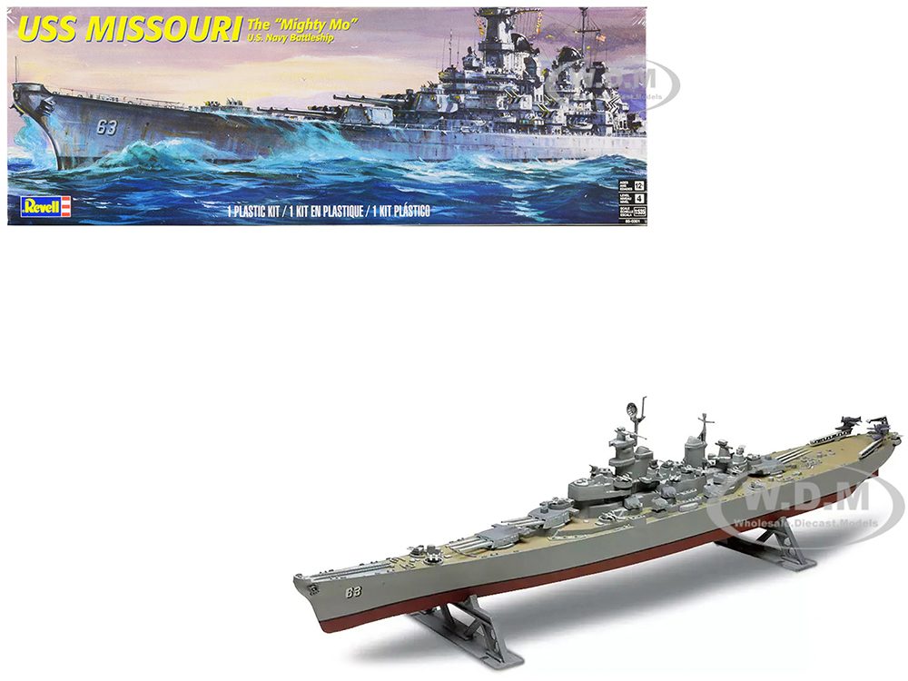 Level 4 Model Kit USS Missouri Battleship The Mighty Mo 1/535 Scale Model by Revell