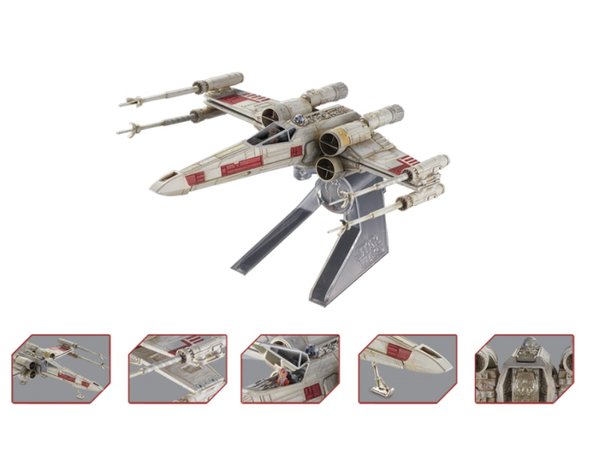 Elite X-wing Fighter Red Five "star Wars Episode Iv A New Hope" Movie (1977) Diecast Model By Hotwheels