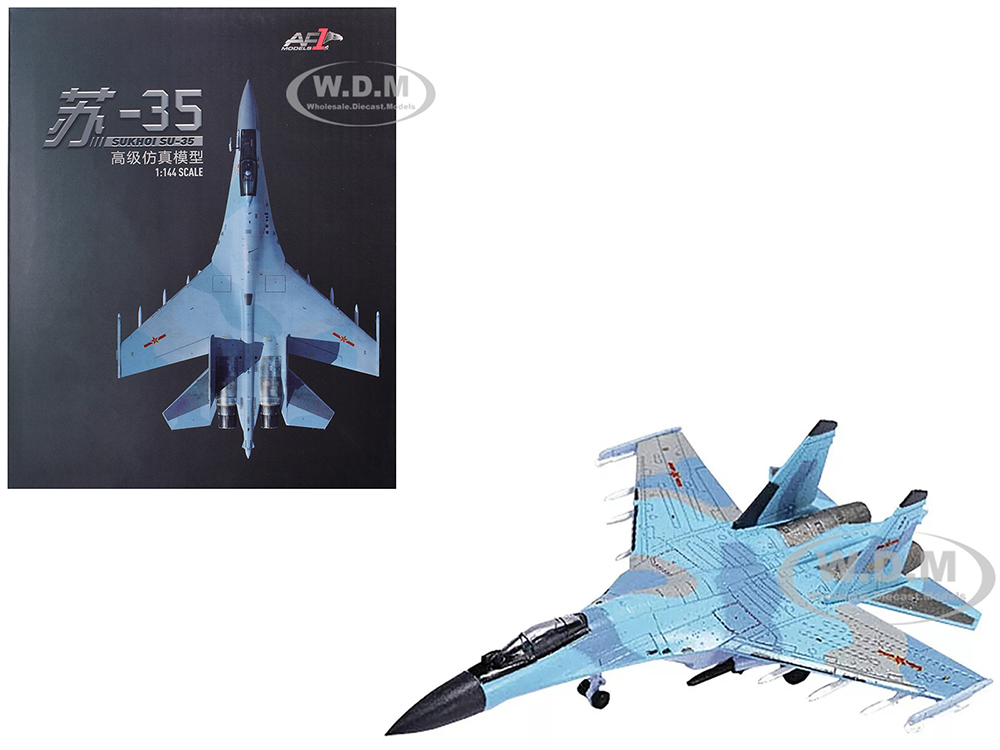 Sukhoi Su-35 Flanker Fighter Aircraft Peoples Liberation Army Air Force 1/144 Diecast Model by Air Force 1