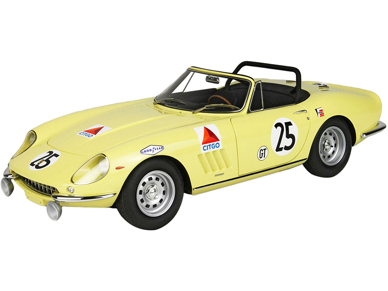Ferrari 275 GTS/4 25 The North American Racing Team (NART) Sebring 12H (1967) with DISPLAY CASE Limited Edition to 200 pieces Worldwide 1/18 Model Ca
