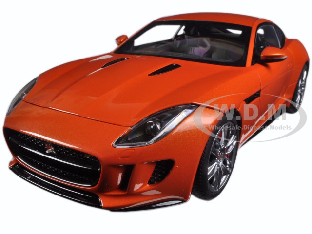 2015 Jaguar F-type R Coupe Firesand Metallic Orange 1/18 Model Car By Autoart