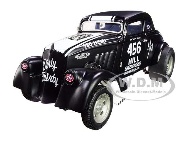 1933 Gasser 456 Bob "cheater" Parmer "dirty Thirty" Matt Black With White Stripes Limited Edition To 420 Pieces Worldwide 1/18 Diecast Model Car By A