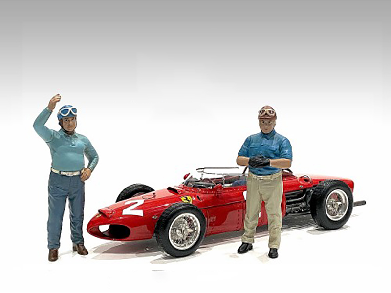 "Racing Legends" 50s Figures A and B Set of 2 for 1/18 Scale Models by American Diorama