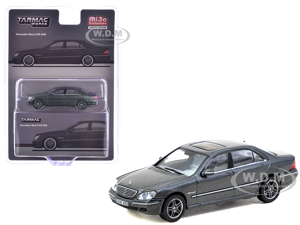 Mercedes-Benz S 65 AMG Tectite Gray Metallic "Global64" Series 1/64 Diecast Model by Tarmac Works