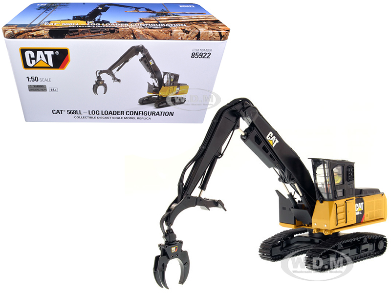 Cat Caterpillar 568 Ll Log Loader With Operator "high Line Series" 1/50 Diecast Model By Diecast Masters