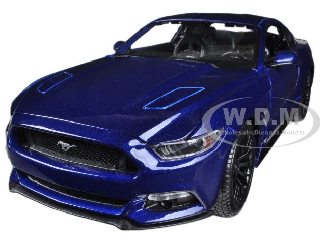 2015 Ford Mustang Gt 5.0 Blue 1/18 Diecast Car Model By Maisto