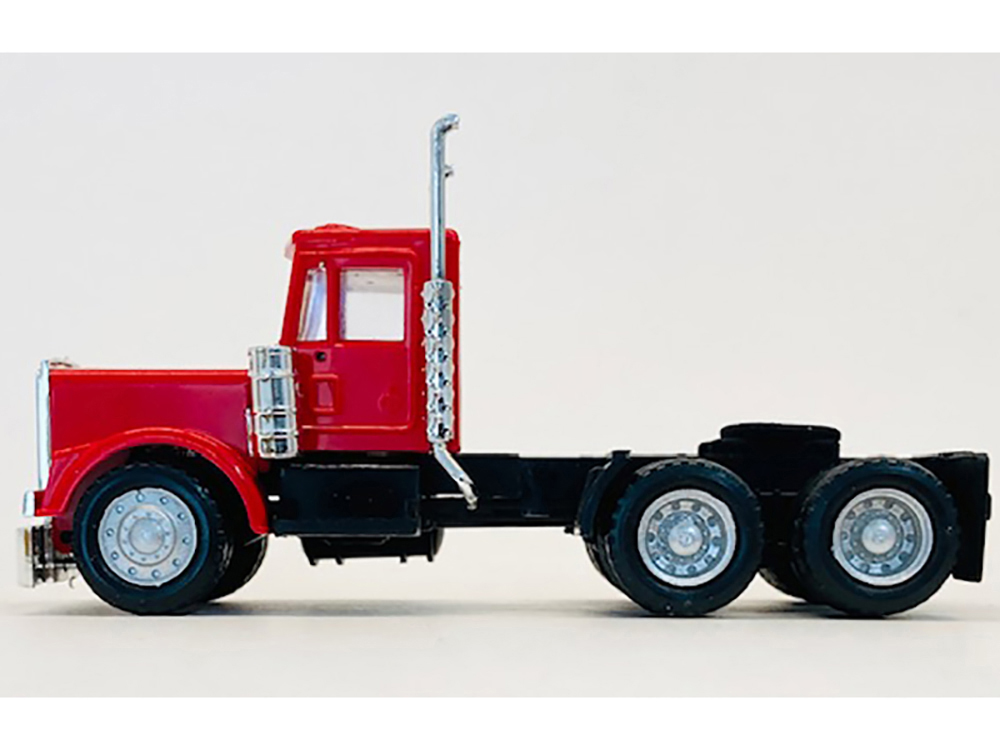 Kenworth W900 Short Day Cab "New Version" Red 1/87 (HO) Plastic Model Car by Promotex