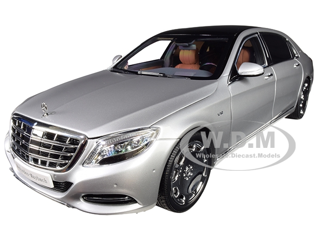 2016 Mercedes Benz Maybach S Class Iridium Silver 1/18 Diecast Model Car By Almost Real