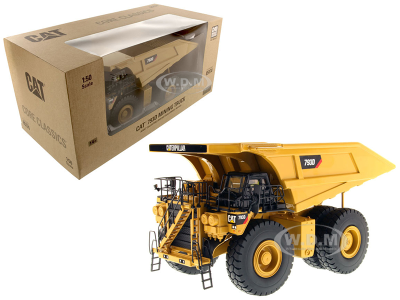 Cat Caterpillar 793d Mining Truck With Operator "core Classics Series" 1/50 Diecast Model By Diecast Masters