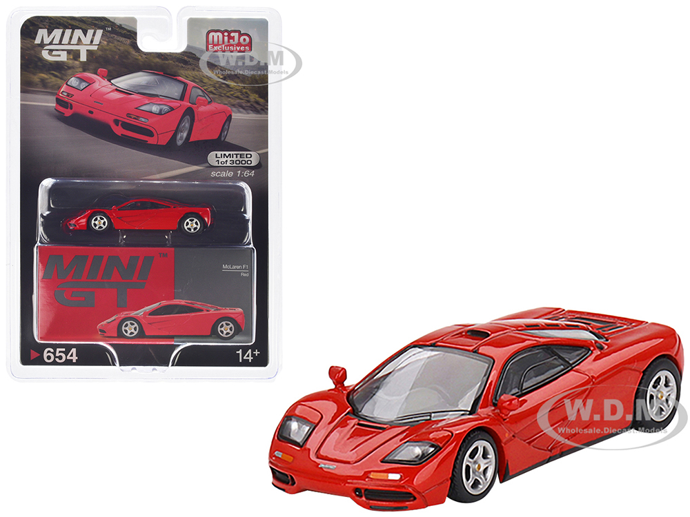 McLaren F1 Red Limited Edition to 3000 pieces Worldwide 1/64 Diecast Model Car by Mini GT