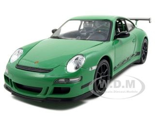 Porsche 911 (997) Gt3 Rs Green 1/24-1/27 Diecast Model Car By Welly