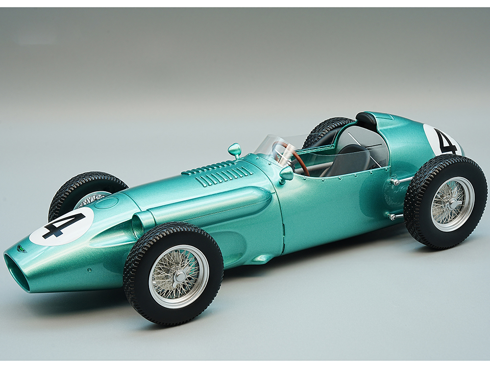 Aston Martin F1 DBR4 #4 Carroll Shelby Silverstone International Trophy (1959) Limited Edition to 75 pieces Worldwide Mythos Series 1/18 Model Car by Tecnomodel