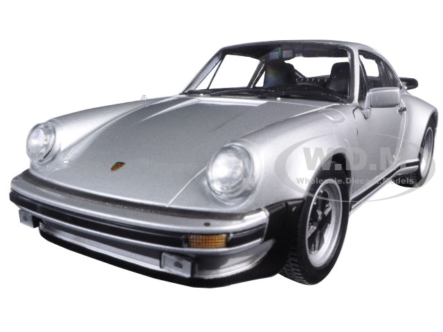 1974 Porsche 911 Turbo 3.0 Silver 1/24 Diecast Model Car by Welly