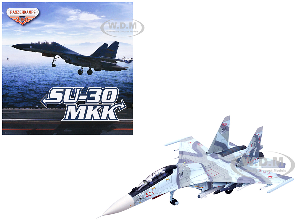 Sukhoi Su-30MKK Flanker-G Fighter Aircraft #504 Russian Air Force Wing Series 1/72 Diecast Model by Panzerkampf