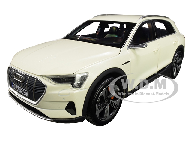 2019 Audi E-tron Yellowish White Metallic 1/18 Diecast Model Car By Norev
