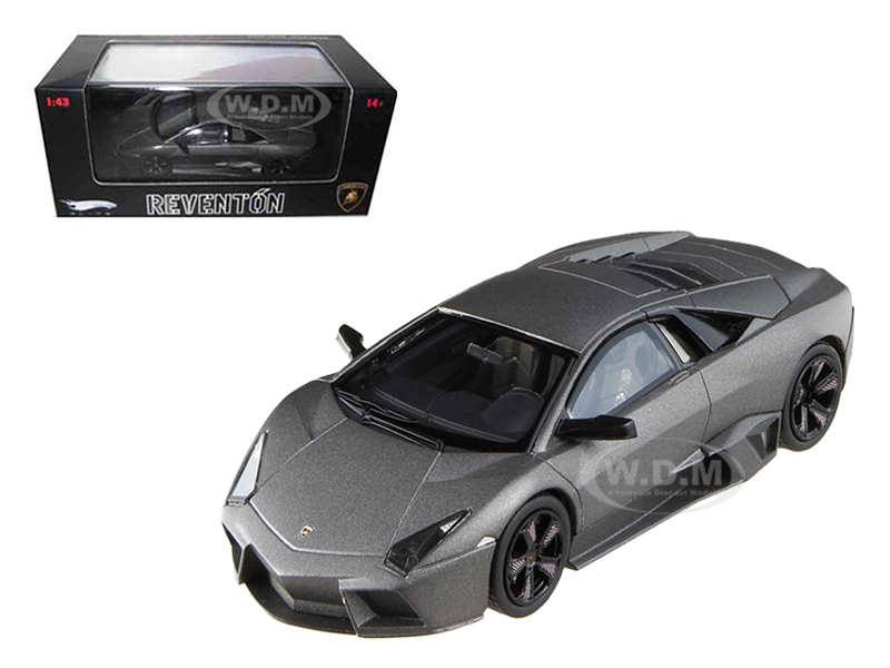 Lamborghini Reventon Flat Black Elite Limited Edition 1/43 Diecast Model Car By Hotwheels