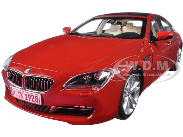 Bmw 650i Gran Coupe 6 Series F06 Melbourne Red 1/18 Diecast Model Car By Paragon