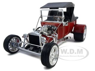 1923 Ford T-bucket Soft Top Burgundy 1/18 Diecast Car Model By Road Signature