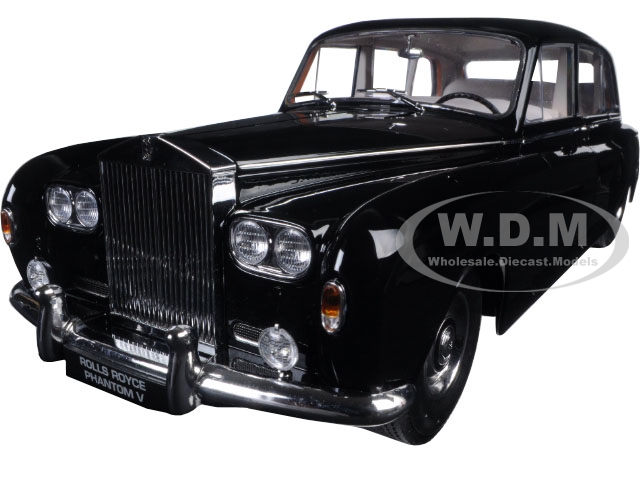 1964 Rolls Royce Phantom V Mpw Black 1/18 Diecast Model Car By Paragon