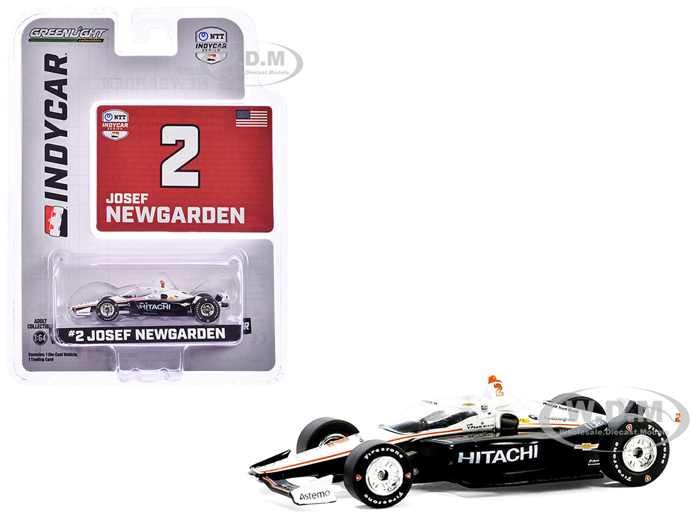 Dallara IndyCar #2 Josef Newgarden Hitachi Team Penske NTT IndyCar Series (2024) 1/64 Diecast Model Car by Greenlight