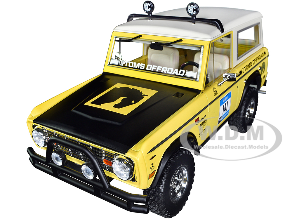 1969 Ford Bronco #141 Rebelle Rally Toms Offroad x Roaming Wolves Artisan Collection 1/18 Diecast Model Car by Greenlight