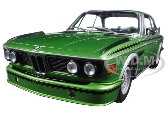 1975 Bmw 3.0 Csl (e9) Coupe Green Limited Edition To 504pcs 1/18 Diecast Model Car By Minichamps