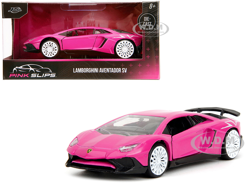 Lamborghini Aventador SV Pink Pink Slips Series 1/32 Diecast Model Car by Jada