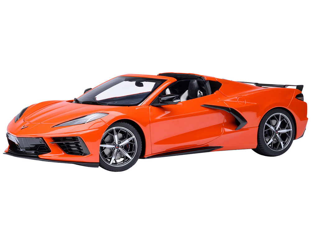 2020 Chevrolet Corvette C8 Stingray Sebring Orange 1/18 Model Car by Autoart