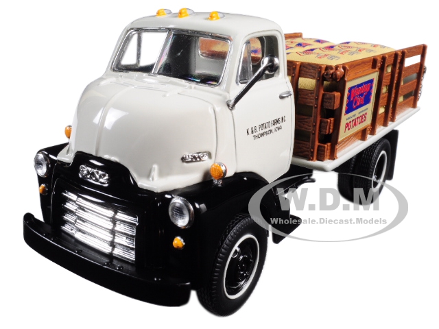1952 Gmc Coe Stake Truck With Sack Load K & B Potato Farms Inc. 1/34 Diecast Model By First Gear