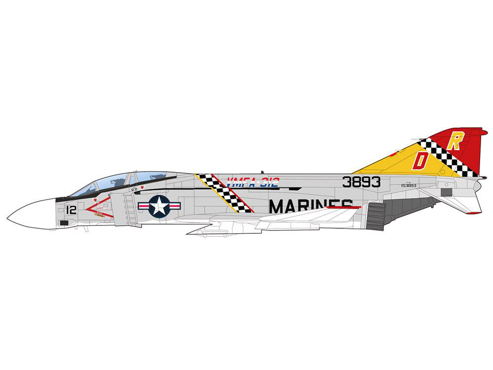 F-4J Phantom II 153893 VMFA-31 US Marines 1976 1/72 Diecast Model by Hobby Master