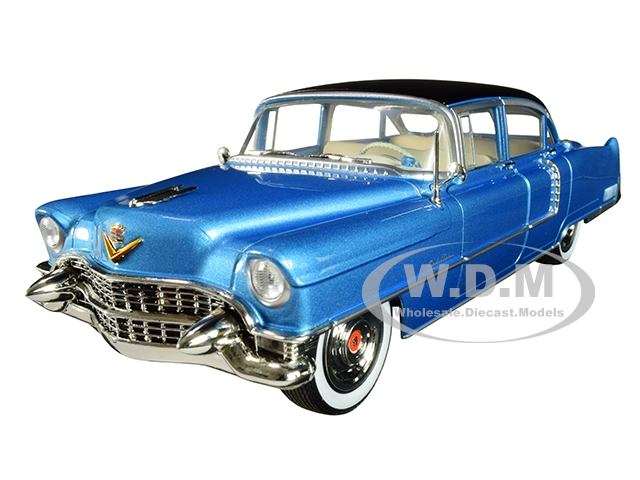 1955 Cadillac Fleetwood Series 60 "blue Cadillac" Elvis Presley (1935-1977) 1/24 Diecast Model Car By Greenlight