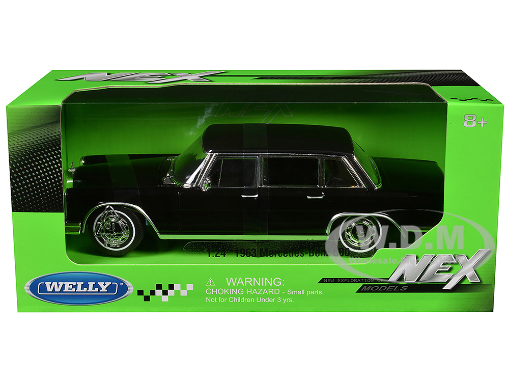 1963 Mercedes-Benz 600 Black "NEX Models" Series 1/24 Diecast Model Car by Welly